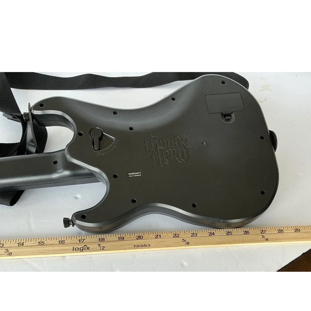 Kramer Guitar Hero Aerosmith As-is Wireless‎ PS2 Black Striker Gaming Guitar